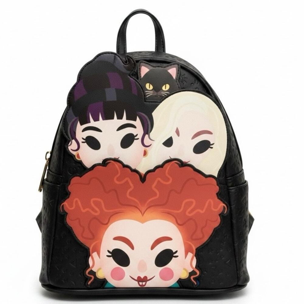 Loungefly Disney Hocus Pocus Sanderson Sisters Halloween Chibi Mini Backpack 90s